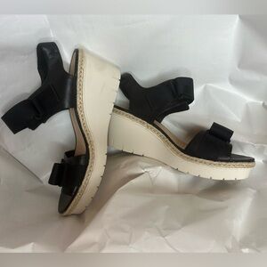 Clarks Black and White Women's Sandals